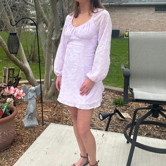 Worn once. Lilac sundress. - Picture 3 of 3